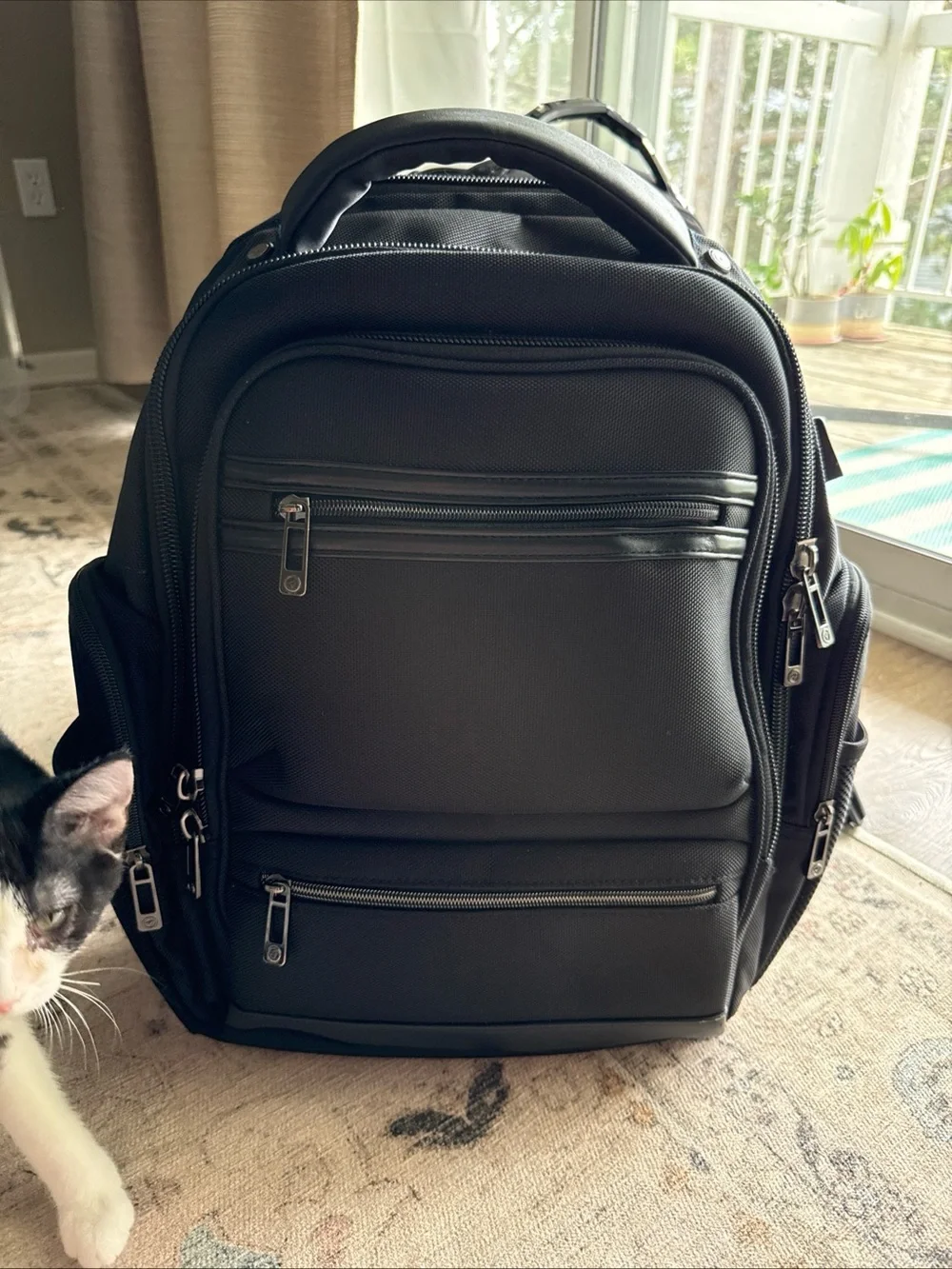Heritage Black Men's Tech Laptop Backpack